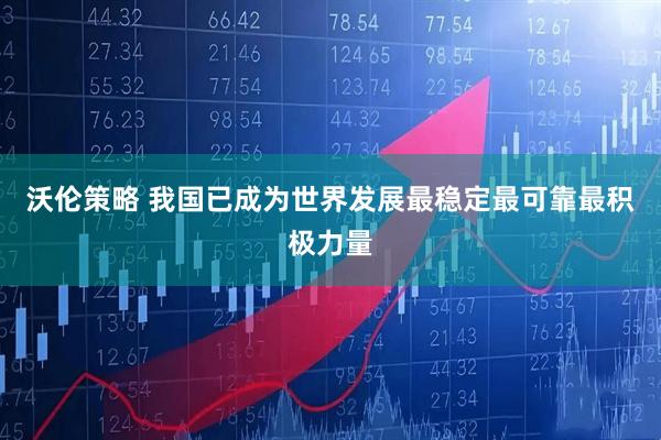 沃伦策略 我国已成为世界发展最稳定最可靠最积极力量